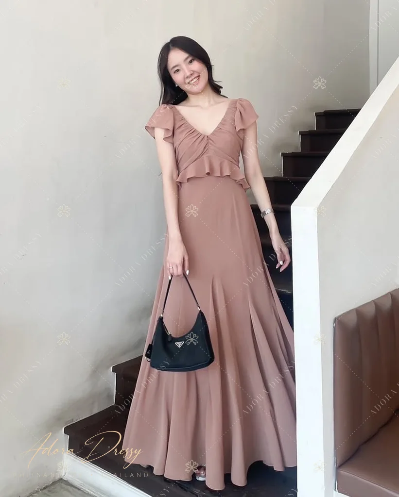 ตัวอย่างชุดโทนน้ำตาล-ทอง จาก Adora Dressy พิษณุโลก ภาพที่ 70