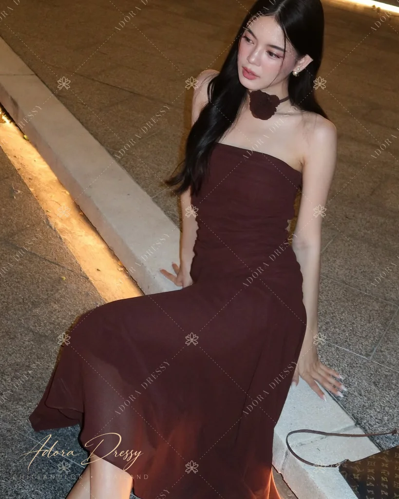 ตัวอย่างชุดโทนน้ำตาล-ทอง จาก Adora Dressy พิษณุโลก ภาพที่ 48
