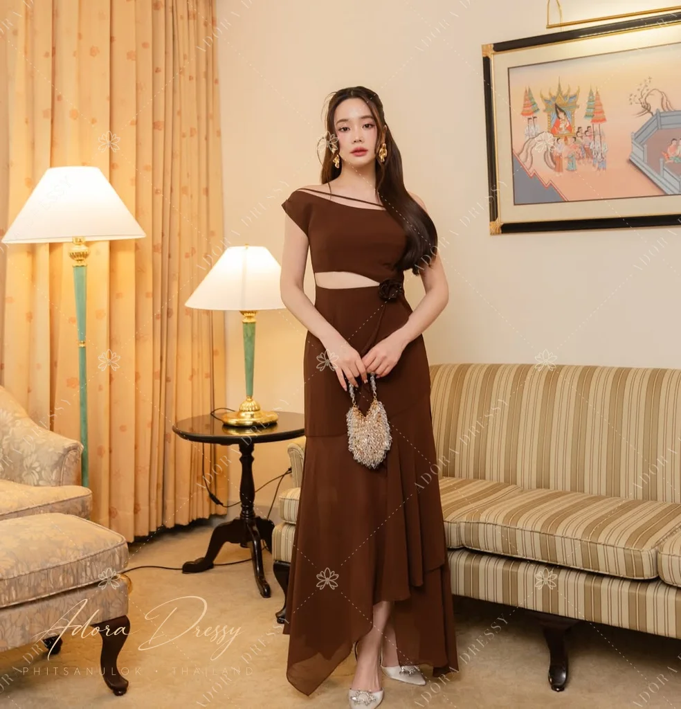 ตัวอย่างชุดโทนน้ำตาล-ทอง จาก Adora Dressy พิษณุโลก ภาพที่ 79