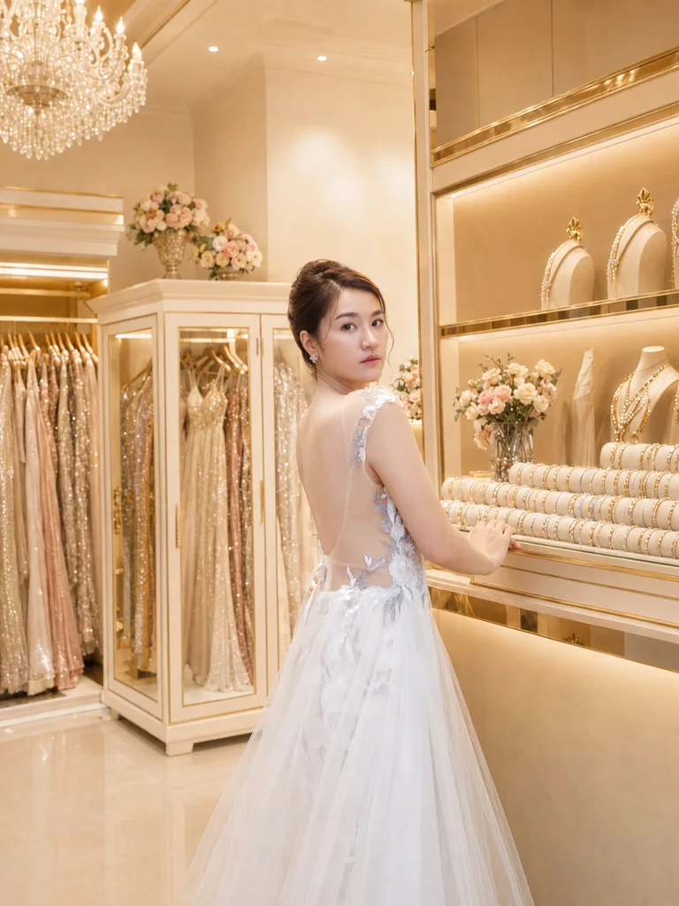 ตัวอย่างชุดโทนชมพู จาก Adora Dressy พิษณุโลก