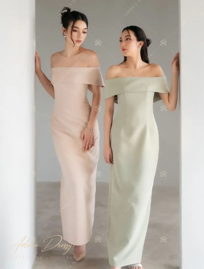 ตัวอย่างชุดโทนครีม-เบจ จาก Adora Dressy พิษณุโลก