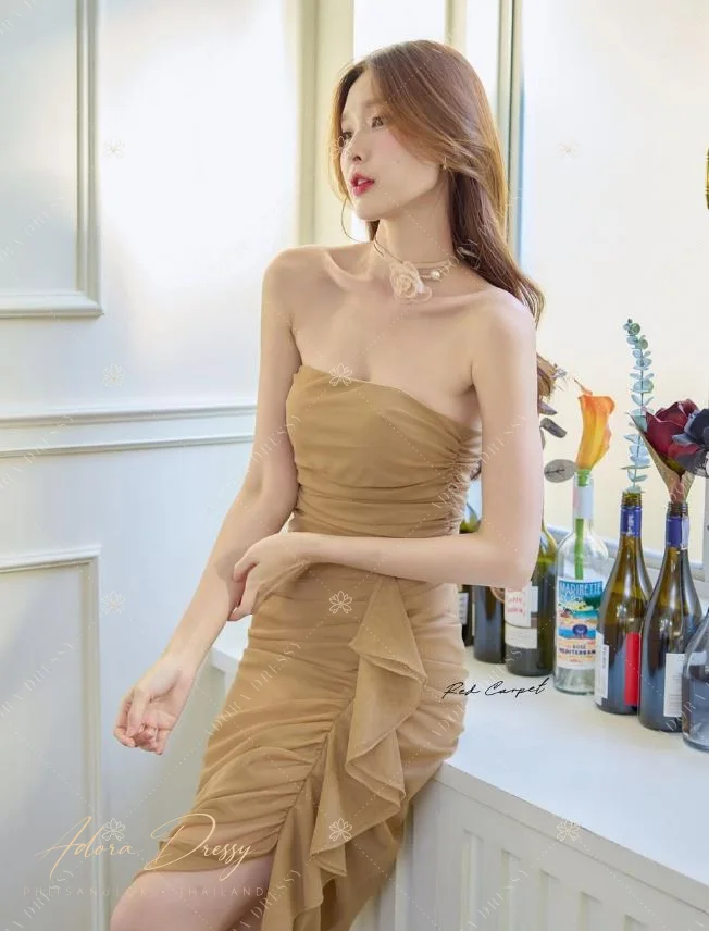 ตัวอย่างชุดโทนน้ำตาล-ทอง จาก Adora Dressy พิษณุโลก ภาพที่ 140