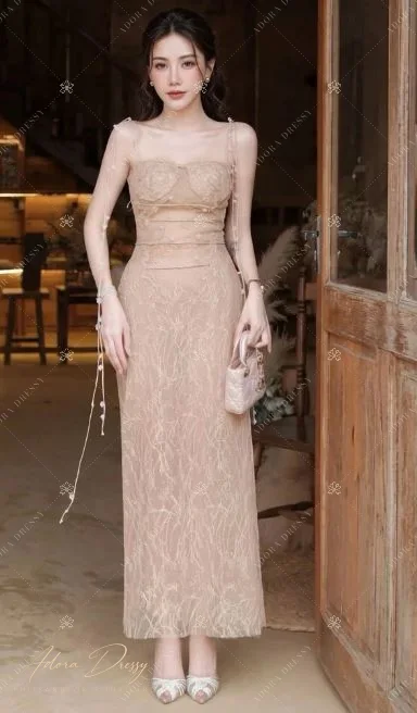 ตัวอย่างชุดโทนน้ำตาล-ทอง จาก Adora Dressy พิษณุโลก ภาพที่ 149