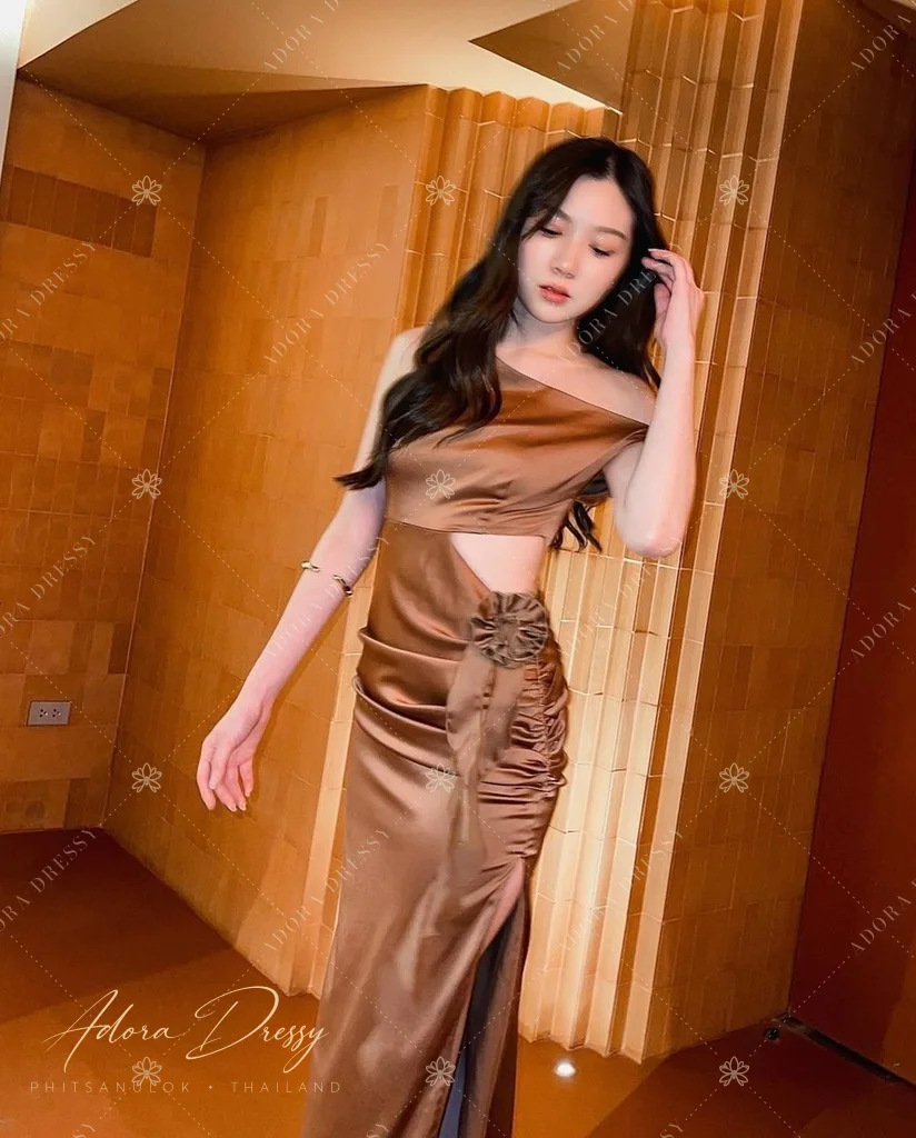 ตัวอย่างชุดโทนน้ำตาล-ทอง จาก Adora Dressy พิษณุโลก ภาพที่ 33