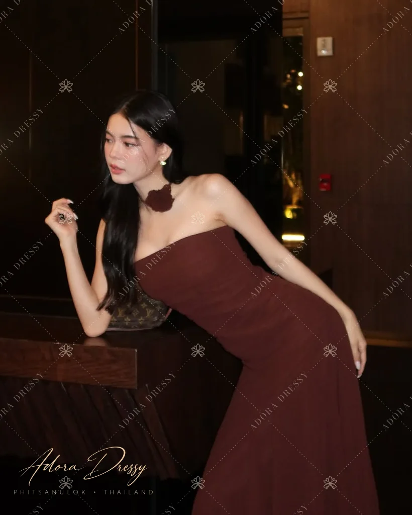 ตัวอย่างชุดโทนน้ำตาล-ทอง จาก Adora Dressy พิษณุโลก ภาพที่ 51
