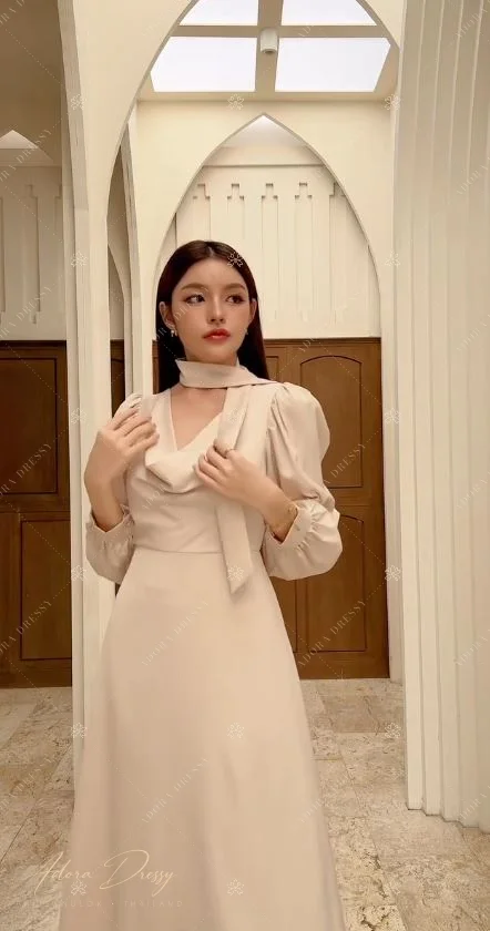ตัวอย่างชุดโทนครีม-เบจ จาก Adora Dressy พิษณุโลก ภาพที่ 22