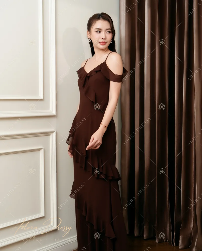 ตัวอย่างชุดโทนน้ำตาล-ทอง จาก Adora Dressy พิษณุโลก ภาพที่ 83