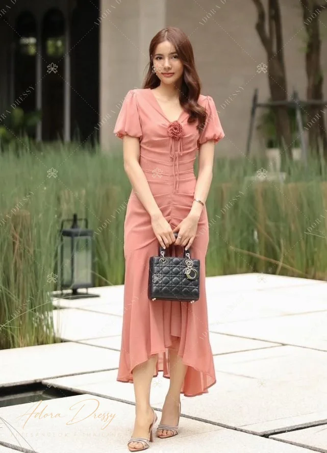ตัวอย่างชุดโทนน้ำตาล-ทอง จาก Adora Dressy พิษณุโลก ภาพที่ 129
