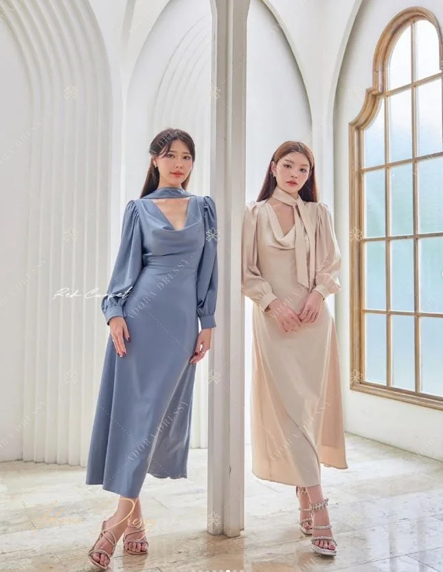 ตัวอย่างชุดโทนฟ้า-เทา จาก Adora Dressy พิษณุโลก ภาพที่ 32