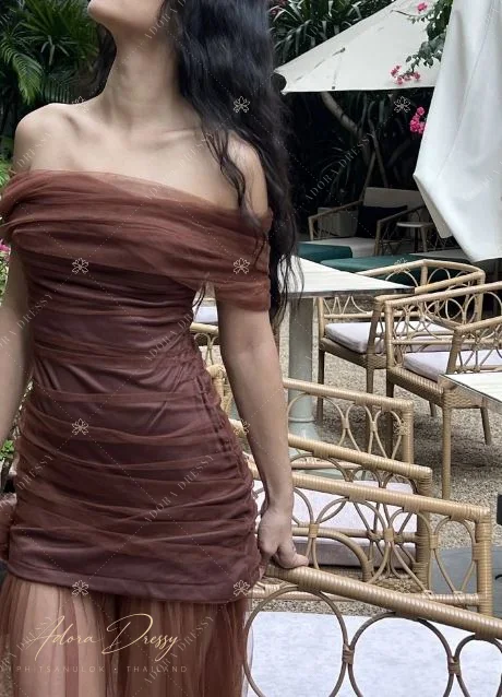 ตัวอย่างชุดโทนน้ำตาล-ทอง จาก Adora Dressy พิษณุโลก ภาพที่ 148