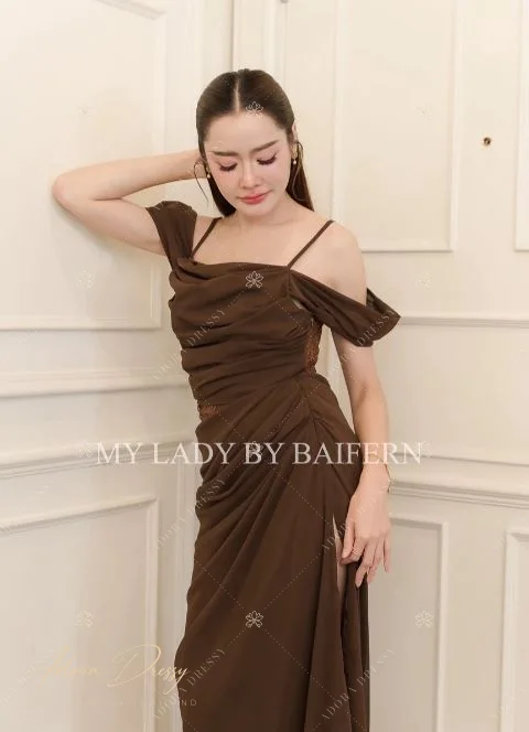 ตัวอย่างชุดโทนน้ำตาล-ทอง จาก Adora Dressy พิษณุโลก ภาพที่ 150