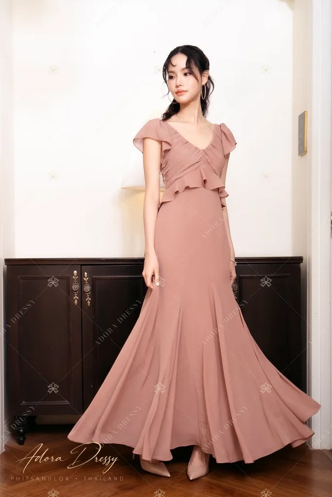 ตัวอย่างชุดโทนน้ำตาล-ทอง จาก Adora Dressy พิษณุโลก ภาพที่ 100