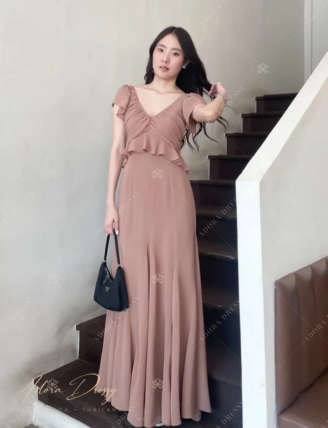 ตัวอย่างชุดโทนน้ำตาล-ทอง จาก Adora Dressy พิษณุโลก ภาพที่ 21