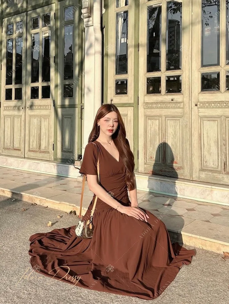 ตัวอย่างชุดโทนน้ำตาล-ทอง จาก Adora Dressy พิษณุโลก ภาพที่ 92