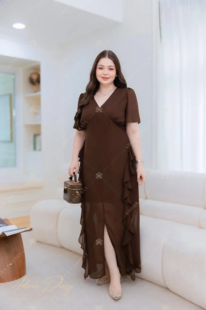ตัวอย่างชุดโทนน้ำตาล-ทอง จาก Adora Dressy พิษณุโลก ภาพที่ 90