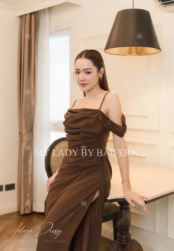 ตัวอย่างชุดโทนน้ำตาล-ทอง จาก Adora Dressy พิษณุโลก ภาพที่ 107