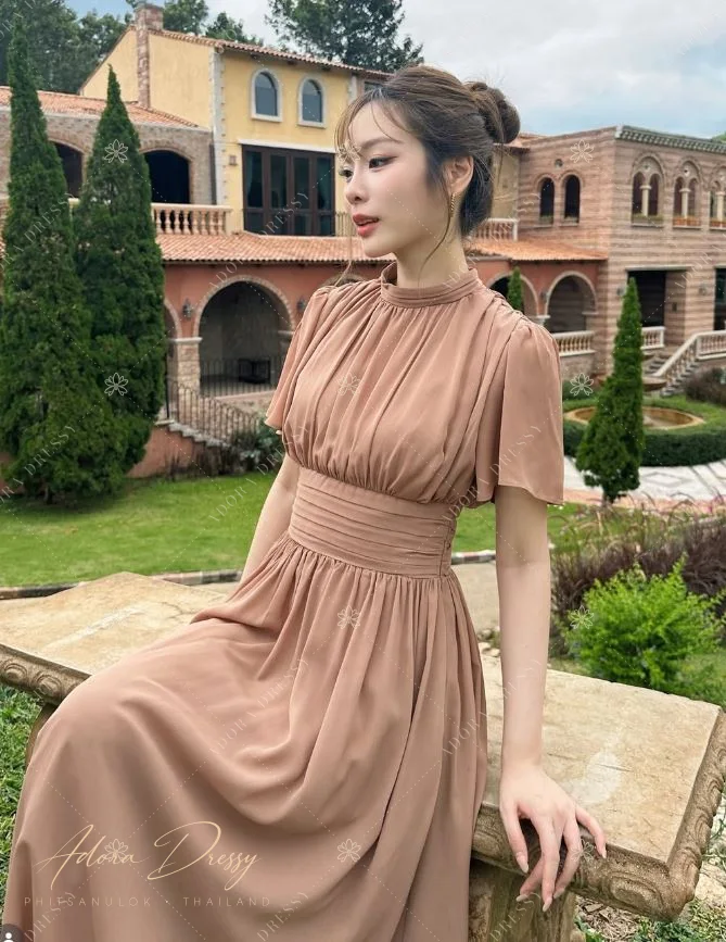 ตัวอย่างชุดโทนน้ำตาล-ทอง จาก Adora Dressy พิษณุโลก ภาพที่ 3