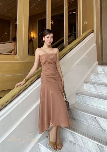 ตัวอย่างชุดโทนน้ำตาล-ทอง จาก Adora Dressy พิษณุโลก ภาพที่ 103