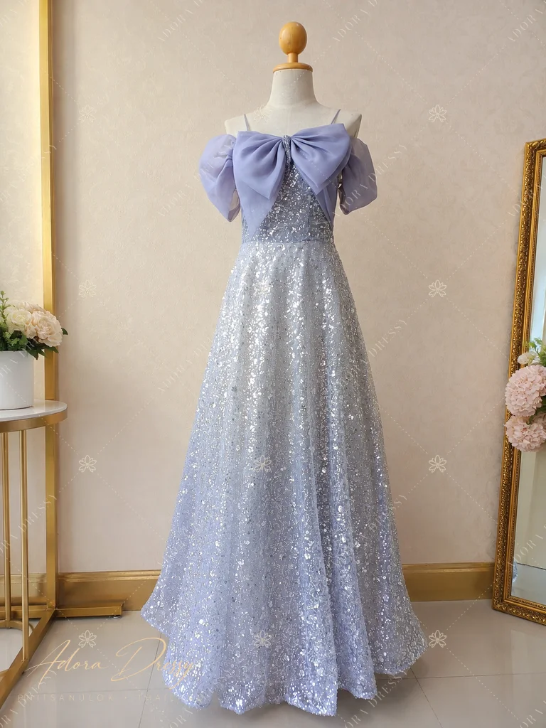 ตัวอย่างชุดโทนฟ้า-เทา จาก Adora Dressy พิษณุโลก ภาพที่ 16