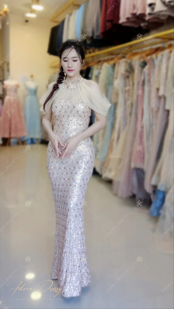 ตัวอย่างชุดโทนน้ำตาล-ทอง จาก Adora Dressy พิษณุโลก ภาพที่ 127