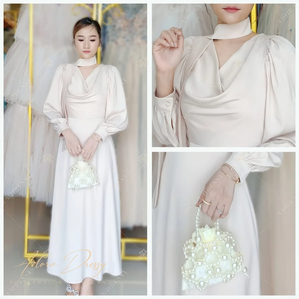 ตัวอย่างชุดโทนครีม-เบจ จาก Adora Dressy พิษณุโลก ภาพที่ 32