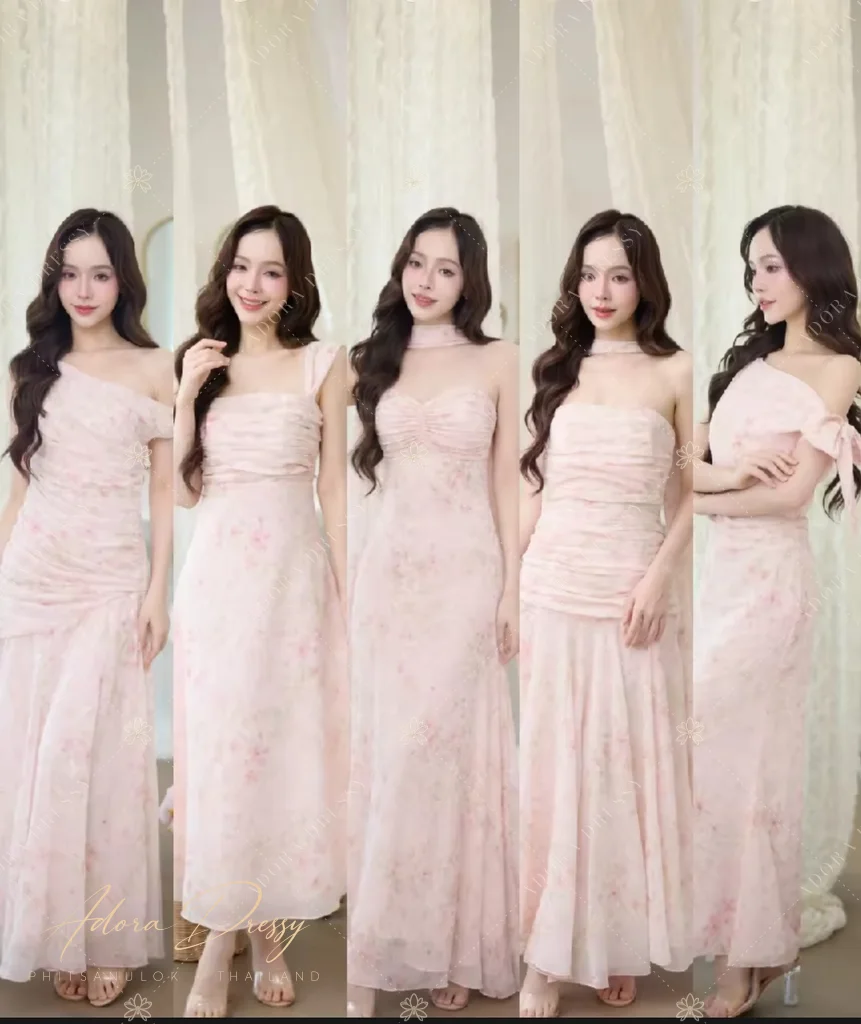 ตัวอย่างชุดโทนชมพู จาก Adora Dressy พิษณุโลก ภาพที่ 134