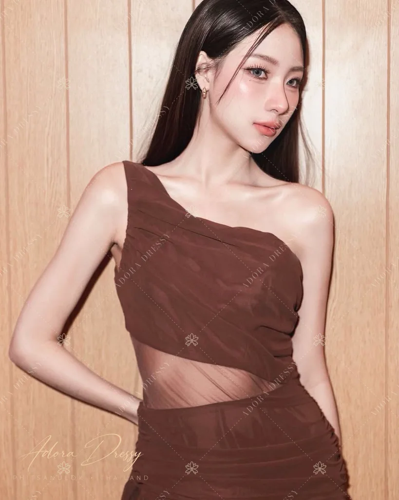 ตัวอย่างชุดโทนน้ำตาล-ทอง จาก Adora Dressy พิษณุโลก ภาพที่ 97