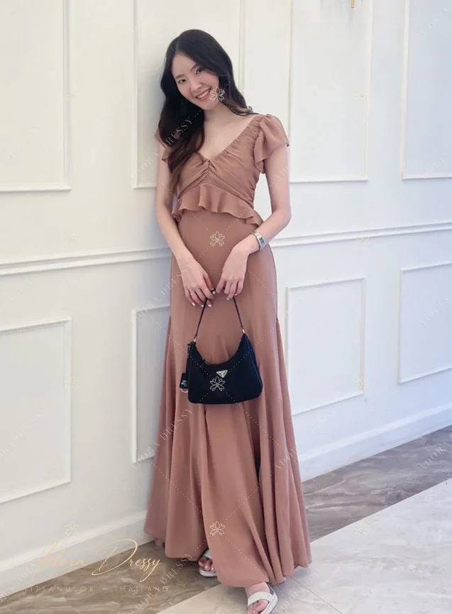 ตัวอย่างชุดโทนน้ำตาล-ทอง จาก Adora Dressy พิษณุโลก ภาพที่ 22