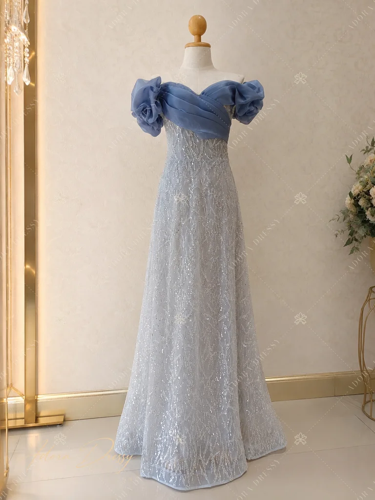 ตัวอย่างชุดโทนฟ้า-เทา จาก Adora Dressy พิษณุโลก ภาพที่ 17
