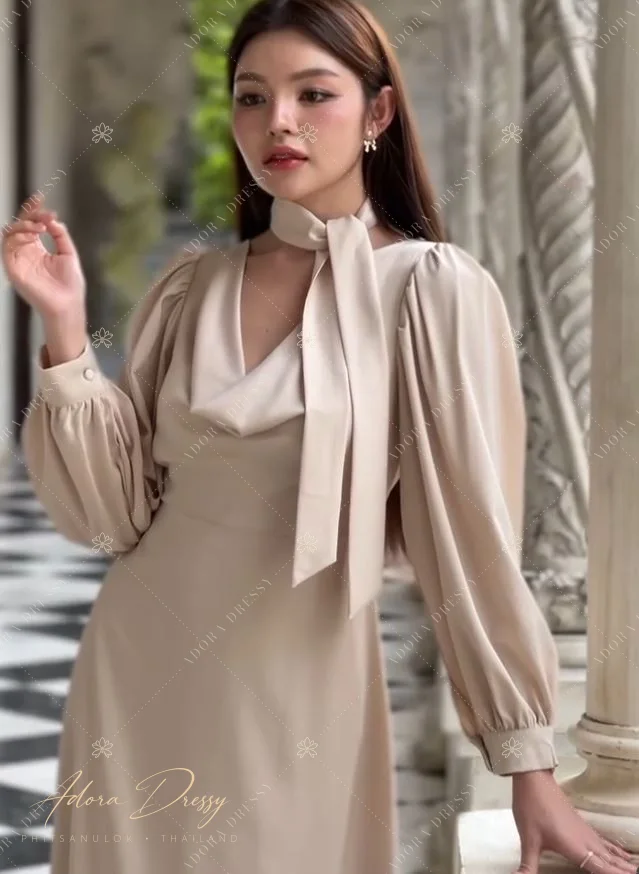 ตัวอย่างชุดโทนครีม-เบจ จาก Adora Dressy พิษณุโลก ภาพที่ 23