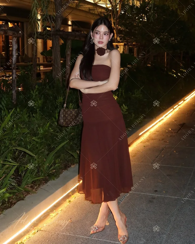 ตัวอย่างชุดโทนน้ำตาล-ทอง จาก Adora Dressy พิษณุโลก ภาพที่ 49